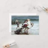 ビーチで馬のふりをする少女たち カード (正面/裏面インサイチュ)