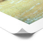 ビーチで1875(w/c) ポスター (角)