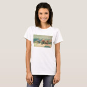 ビーチで1875(w/c) tシャツ (正面フル)
