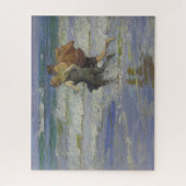 ビーチで（エドワード・ヘンリー・ポットサストによる） ジグソーパズル (縦)