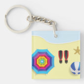 ビーチで キーホルダー (正面)
