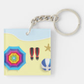 ビーチで キーホルダー (裏面)