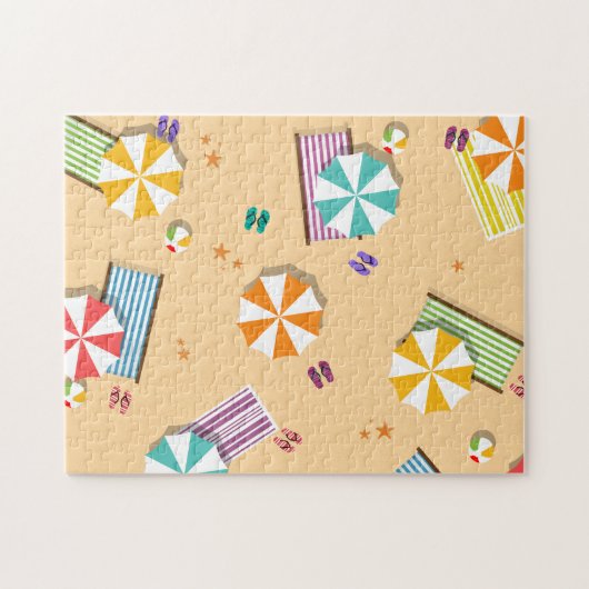 ビーチで ジグソーパズル (横)