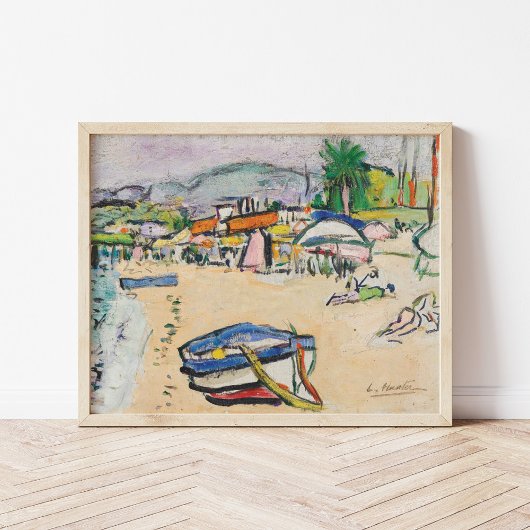 ビーチで | ジョージ・レスリー・ハンター ポスター