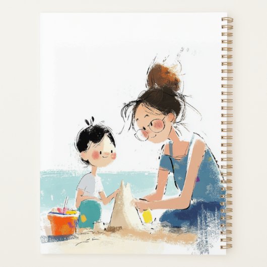 ビーチで プランナー手帳 (裏面)