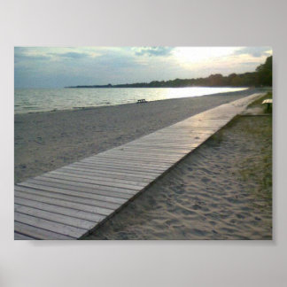 ビーチで ポスター