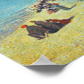 ビーチで ポスター (角)