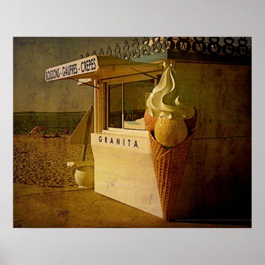 ビーチで ポスター (正面)