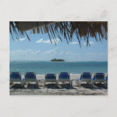 ビーチで ポストカード (正面)