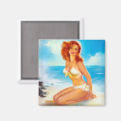 ビーチで マグネット (正面/裏面)