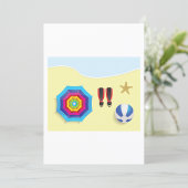 ビーチで 招待状