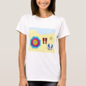ビーチで Tシャツ (正面)