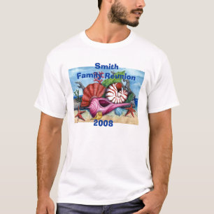 ビーチとの家族会は殻から取り出しますTを… -カスタマイズ Tシャツ