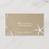 ビーチとエレガントヒトデアポイントメントアラーム 予約カード (正面)