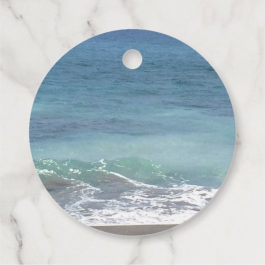 ビーチとオーシャンの感謝を表すタグ フェイバータグ (裏面)