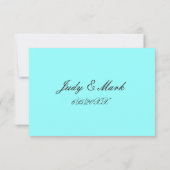 ビーチとカラフルヒトデ座席表 招待状 (裏面)