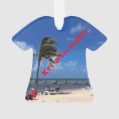 ビーチとココナッツパーム オーナメント (裏面)