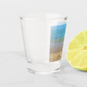 ビーチとコルシカ海 ショットグラス (左)