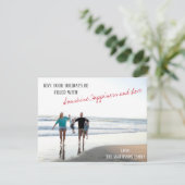 ビーチとサンシャインのホリデーカード - あなただけのメッセージを！ シーズンカード (スタンド正面)