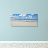 ビーチとシーグル キャンバスプリント (インサイチュ (ウッドフロア))