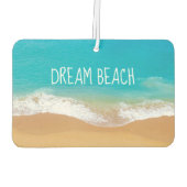 ビーチとターコイズブルーシーウォーター カーエアーフレッシュナー (裏面)