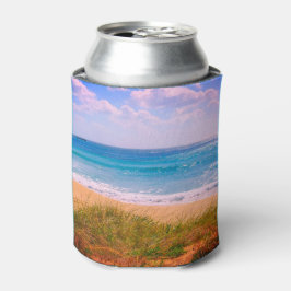 ビーチとターコイズブルーシー 缶クーラー