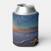 ビーチとヒトデのシーサイドコースター 缶クーラー (缶正面)