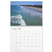 ビーチとビーチタウン カレンダー (1月 2027)