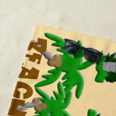 ビーチとヤシの木 ビーチタオル (インサイチュ)