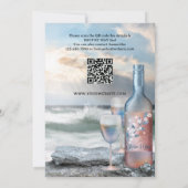 ビーチとワインのバチェロレッテ週末 招待状 (裏面)