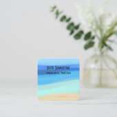 ビーチと夏の感覚スクエア名刺 スクエア名刺 (スタンド正面)