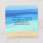 ビーチと夏の感覚スクエア名刺 スクエア名刺 (裏面)