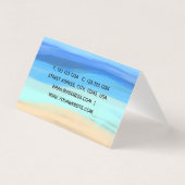 ビーチと夏感覚 名刺 (裏面)