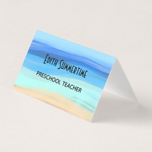 ビーチと夏感覚 名刺 (正面)