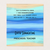 ビーチと夏感覚 名刺 (外部フラット)