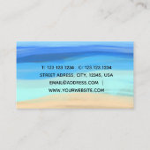 ビーチと夏感覚 名刺 (裏面)