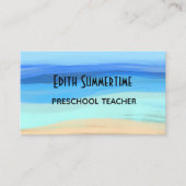 ビーチと夏感覚 名刺 (正面)