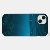 ビーチと大波と山のある海の風景 シーケース iPhoneケース (裏面横)