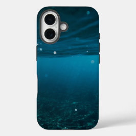 ビーチと大波と山のシーケース iPhone 16ケース