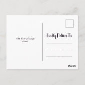 ビーチと新しいアドレス ポストカード (裏面)