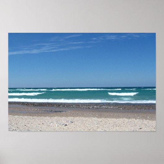 ビーチと波のポスター ポスター (正面)
