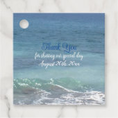 ビーチと波の感謝のタグ フェイバータグ (正面)