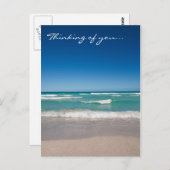 ビーチと波 – はがき (正面/裏面)