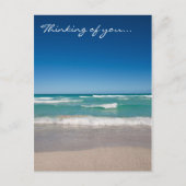 ビーチと波 – はがき (正面)