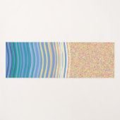 ビーチと波、砂と海 ヨガマット (正面(横))