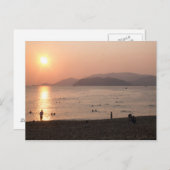 ビーチと海でサンライズ，ニャチャン，ベトナム ポストカード (正面/裏面)