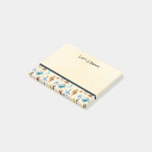 ビーチと海の生命をテーマにしたパターン ポストイット (アングル)