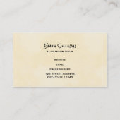 ビーチと海の生命をテーマにしたパターン 名刺 (裏面)