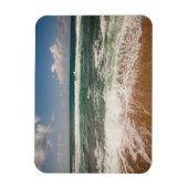 ビーチと海の風景 マグネット (縦)