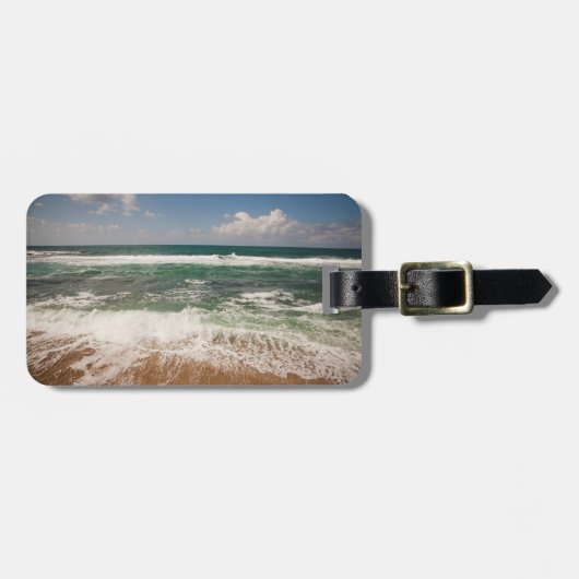 ビーチと海の風景 ラゲッジタグ (正面横)